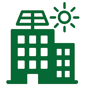 Ikona fotovoltaiky pro bytové domy